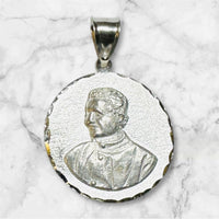 Sterling Silver Saint John Bosco "San Juan Bosco" 22mm (0.87") Medal