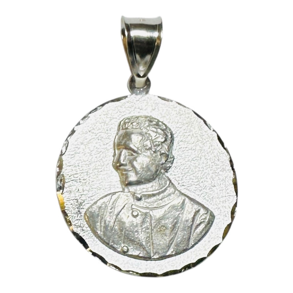 Sterling Silver Saint John Bosco "San Juan Bosco" 22mm (0.87") Medal