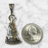 Sterling Silver Our Lady of Charity "Caridad del Cobre" 1.89" Pendant