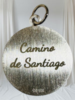 Sterling Silver Camino de Santiago "Way of Saint James" Shell and Arrow 19mm (0.75") Personalized Medal