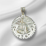 Sterling Silver Saint Jude Thaddeus "San Judas Tadeo" Handmade 25mm (1") Medal