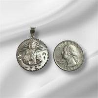 Sterling Silver Saint Jude Thaddeus "San Judas Tadeo" Handmade 25mm (1") Medal