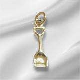 14 Karat Yellow Gold Mini Shovel Charm