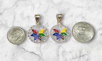 Vintage NOS 1970's Sterling Silver Estrella De Jose Enameled Pendant (2 Styles)