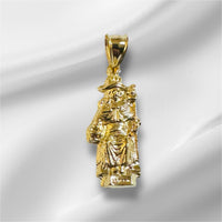 14K Yellow Gold-plated Sterling Silver 925 Santo Niño de Atocha Pendant