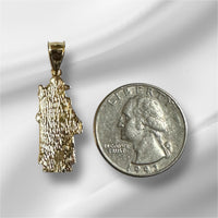 14K Yellow Gold-plated Sterling Silver 925 Santo Niño de Atocha Pendant