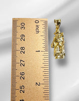 14K Yellow Gold-plated Sterling Silver 925 Santo Niño de Atocha Pendant