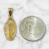 Sterling Silver or 14 Karat Yellow Gold-plated Sterling Silver Our Lady of Guadalupe Pendant