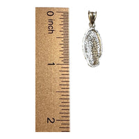 Sterling Silver or 14 Karat Yellow Gold-plated Sterling Silver Our Lady of Guadalupe Pendant