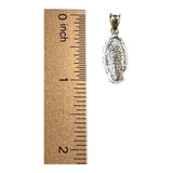 Sterling Silver or 14 Karat Yellow Gold-plated Sterling Silver Our Lady of Guadalupe Pendant