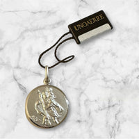 Sterling Silver 22mm (0.86" Diameter) Saint Christopher Medal