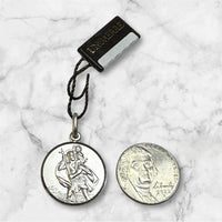 Sterling Silver 22mm (0.86" Diameter) Saint Christopher Medal
