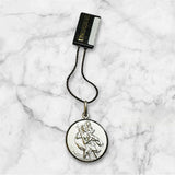 Sterling Silver 22mm (0.86" Diameter) Saint Christopher Medal