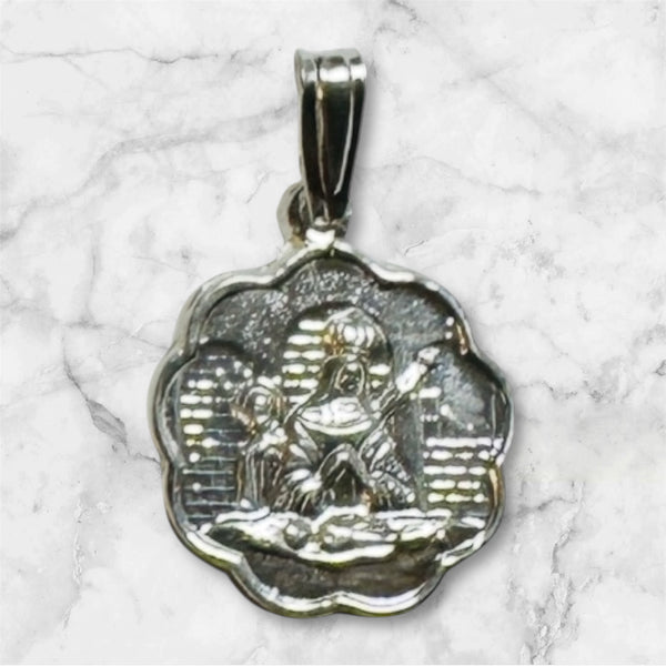 Sterling Silver Our Lady of Altagracia "Virgen de la Altagracia" 14.6mm Basilica Medal