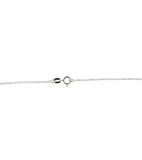 Sterling Silver Genuine 6mm Azabache Jet and Lucky Eye Charm with 18" Cable Link Chain