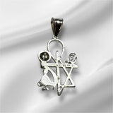 Vintage NOS Sterling Silver Oneness "Christianity, Judaism, Hinduism, Buddhism, Taoism, Islam" Pendant