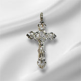 Sterling Silver Ornate Filigree Crucifix Pendant