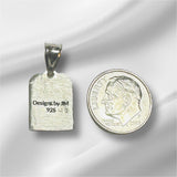 Sterling Silver Ten Commandments Tablet Pendant