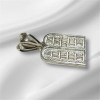 Sterling Silver Ten Commandments Tablet Pendant