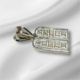 Sterling Silver Ten Commandments Tablet Pendant