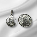 Sterling Silver Virgin Mary "Our Lady of Sorrows" Pendant