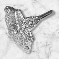 Sterling Silver 1/6 CTW Single-cut Diamond Cluster Vintage Ring