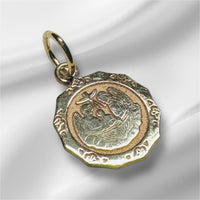10 Karat Yellow Gold "Recuerdo del Bautismo" Spanish Baptism Charm