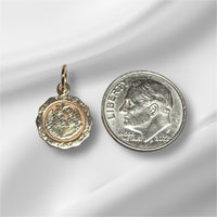 10 Karat Yellow Gold "Recuerdo del Bautismo" Spanish Baptism Charm