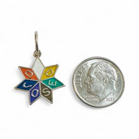 Vintage Sterling Silver 1960's Estrella de Jose Enameled Charm