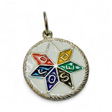 Vintage Sterling Silver 1960's Estrella de Jose Enameled Nickel-size Charm