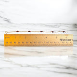 Sterling Silver Genuine 4mm Azabache Jet 6" Kid's Figaro Link Bracelet