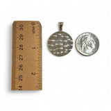 Sterling Silver Saint Lazarus "San Lazaro" Handmade 25mm (1") Diameter Medal