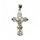 Sterling Silver Embellished Filigree Crucifix Pendant