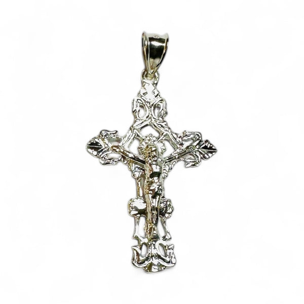 Sterling Silver Embellished Filigree Crucifix Pendant