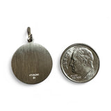 Sterling Silver Rhodium-plated Our Lady of Montserrate Spanish Medal