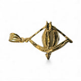 10 Karat Yellow Gold Ochosi with Blue Eye Pendant