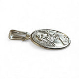 Sterling Silver Saint Therese of Lisieux "Little Flower" Oval Medal
