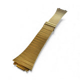 Vintage 1980'S NOS (new old stock) Stainless Steel Gold Plated 15mm Watch Bracelet