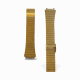 Vintage 1980'S NOS (new old stock) Stainless Steel Gold Plated 15mm Watch Bracelet