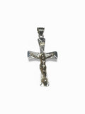 Sterling Silver & 14 Karat Yellow Gold 2" INRI Crucifix Pendant