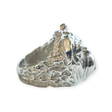 Vintage Heavy Sterling Silver Bulldog Ring (23.40 grams)
