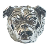 Vintage Heavy Sterling Silver Bulldog Ring (23.40 grams)
