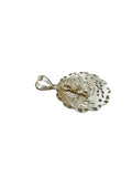 Sterling Silver Our Lady of Charity "Caridad del Cobre" 31mm (1.21") Scalloped Medal