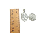 Sterling Silver Holy Infant of Atocha (Santo Niño de Atocha) 29 x 23mm Oval Scalloped Medal