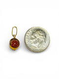 Vintage NOS 1960's 18K Goldstone Venturina Spinner Charm (6mm or 7mm)