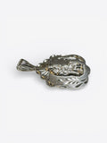 Vintage Saint Lazarus "San Lazaro" 2 inch Scalloped Medal Pendant