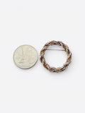 18 Karat Yellow Gold & Sterling Silver Tiffany & Co. Wreath Rope Design Brooch