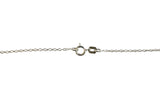Sterling Silver Genuine 5mm Cushion-cut Citrine and Diamond Pendant with 18" Cable Link Chain