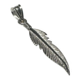 Sterling Silver Polished Feather Pendant