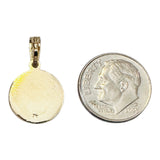 Sterling Silver 14 Karat Yellow Gold-plated Our Lady of Charity "Caridad del Cobre" 13mm Medal